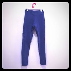 Blue Beach Stretch Blue legging with lace side
